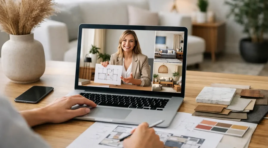 Beneficios de contratar un interiorista online