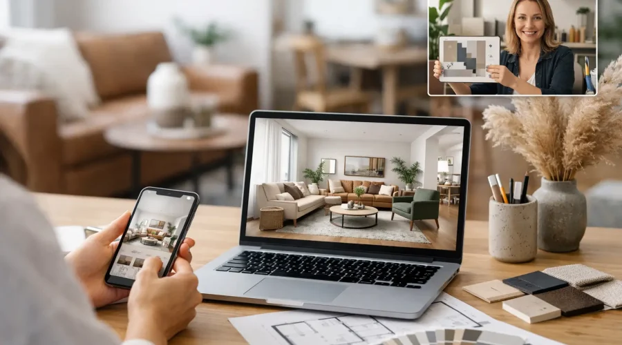Cómo funciona el diseño de interiores en línea