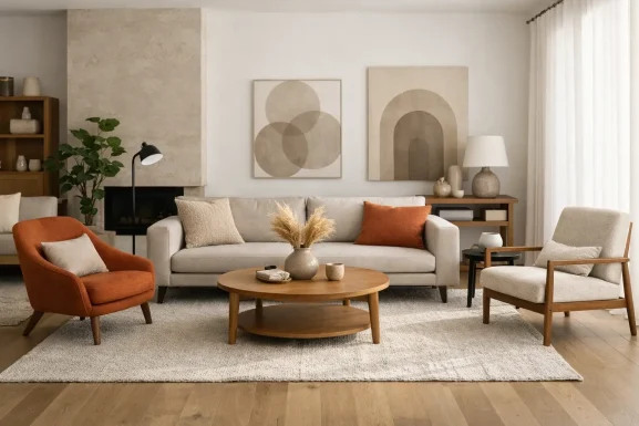 Cómo distribuir muebles en sala con equilibrio